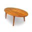Sage Oval Coffee Table With Wood Legs-235429185