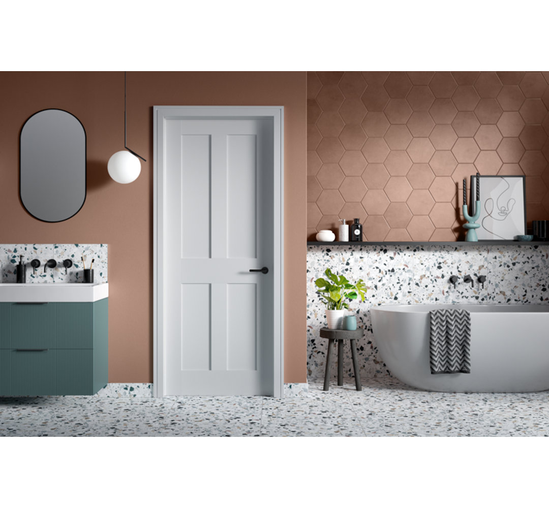 London 4P Primed White Doors 726 x 2040