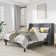 Bowdoin Upholstered Wingback Platform Bed