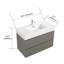 Meuble-lavabo de salle de bain avec lavabo, grand meuble-lavabo flottant mural pour salle de bain moderne, lavabo une pièce sans drain ni robinet, pré-assemblé-36947069-36947057