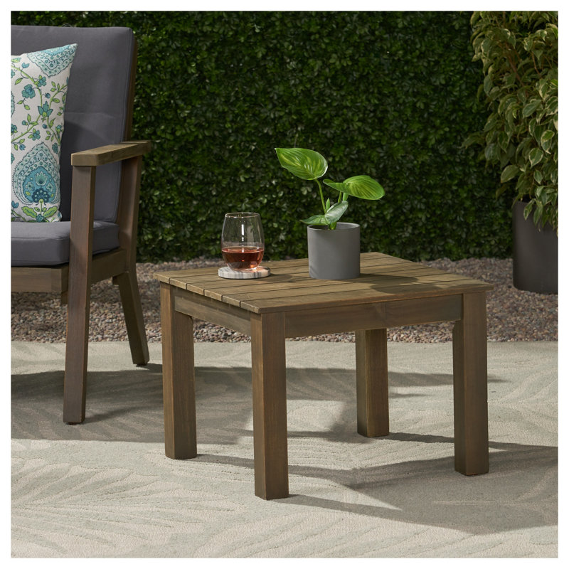 Table d'appoint en bois gris Temecula