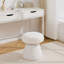 Petit repose-pieds pivotant à 360 ° en forme de champignon à rembourrage doux, tabouret de changement de chaussures, tabouret de maquillage pour coiffeuse d'une hauteur de 27 à 28 po-460273649