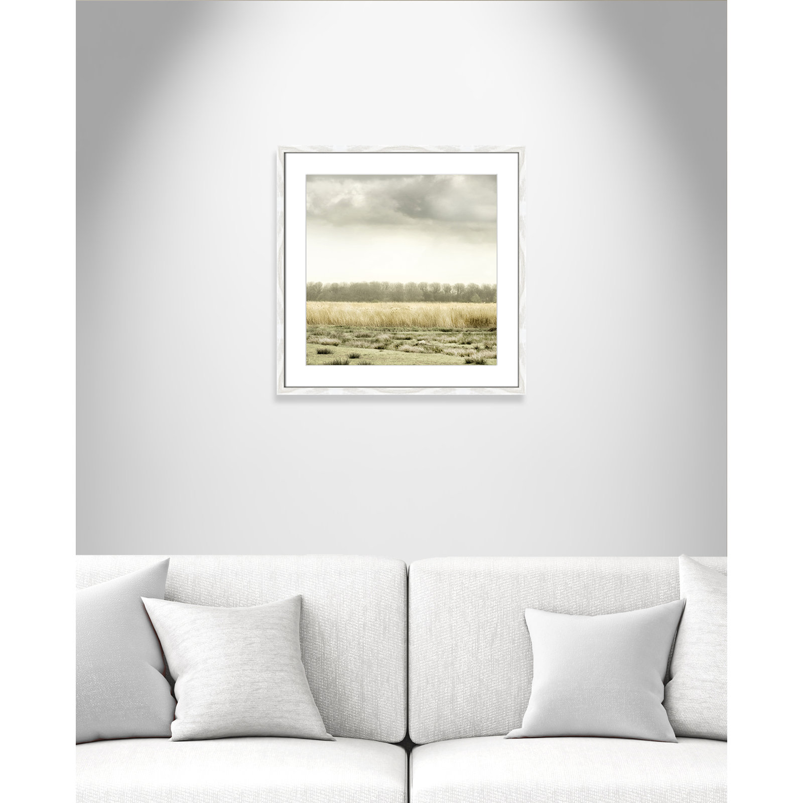 Henri "Meadowland" Print by Danita Delimont, 24.5" H x 24.5" W, White Wood Grain