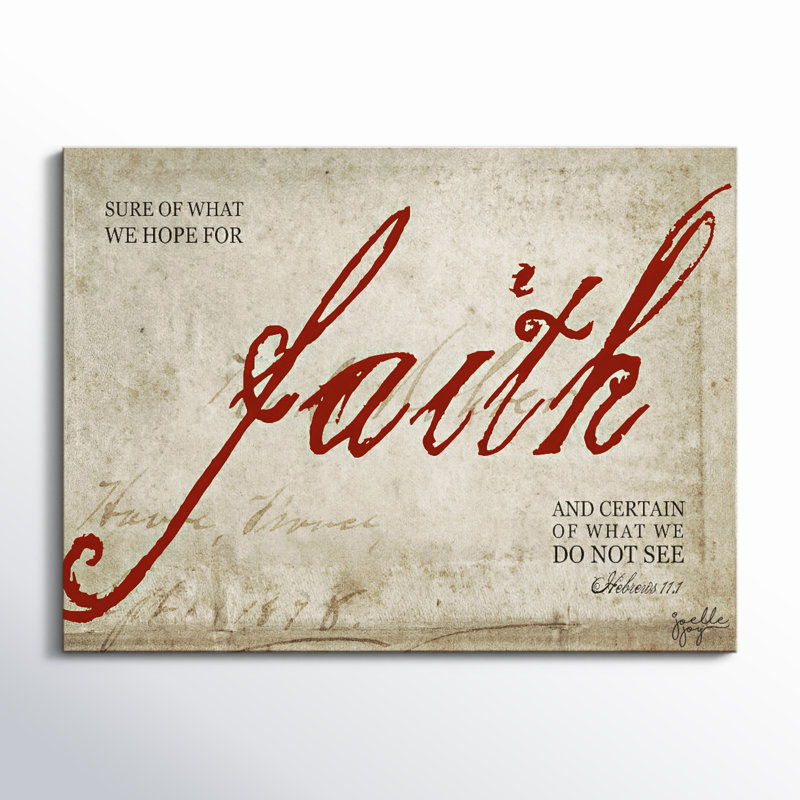 Faith par Joelle Joy - reproduction sur toile tendue, H 30 po x l 40 po
