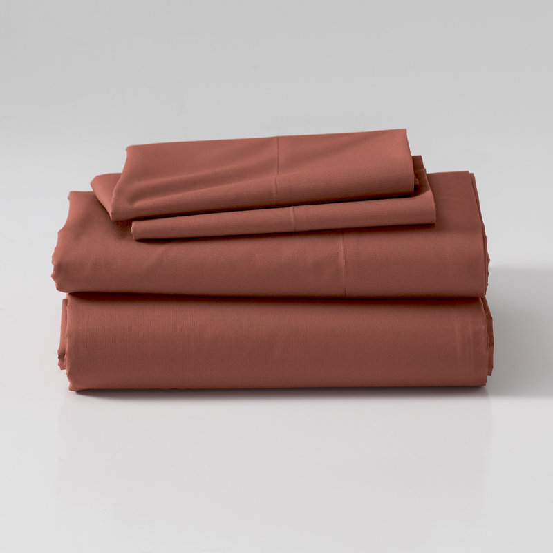 Sheet Set, Twin Sheet Set with 1 Pillowcase, Spice