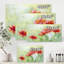 «Red Blossoming Poppies I», peinture sur toile-59842679-59842690