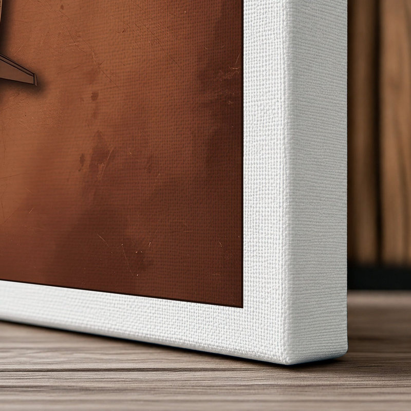 Aircraft at Rest Minimalist - Wrapped Canvas, 36x24 - 91.4 x 61.0 cm, White Border
