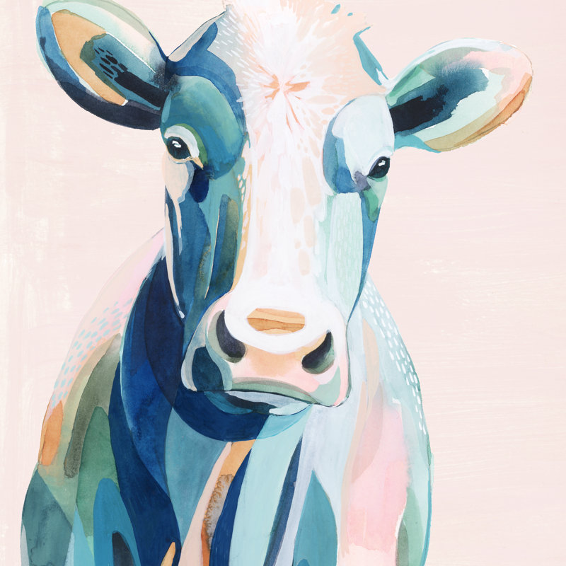 Pastel Pasture I by Grace Popp - Wrapped Canvas Painting, 91cm H x 91cm W