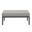 8-Seat Outdoor Sectional Set With Wood-Top Table, Armchairs & Gray Cushions
