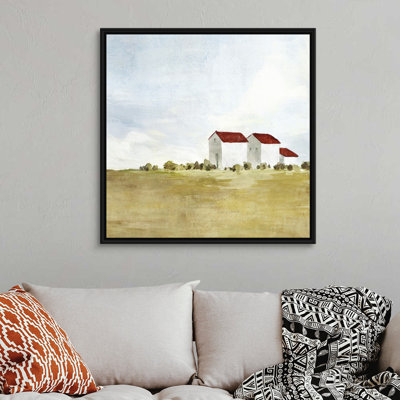 Reproduction d’art sur toile « Red Farm House II » par Isabelle Z