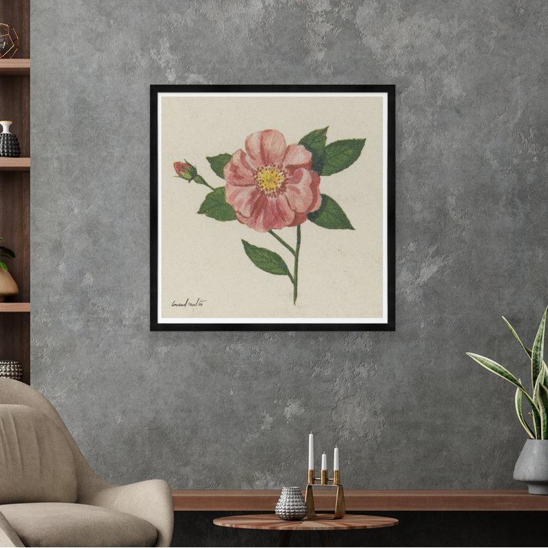 Wild Rose Print, Black