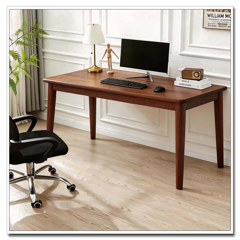Modern Solid Wooden Desk, 55,1 po x 19,7 po