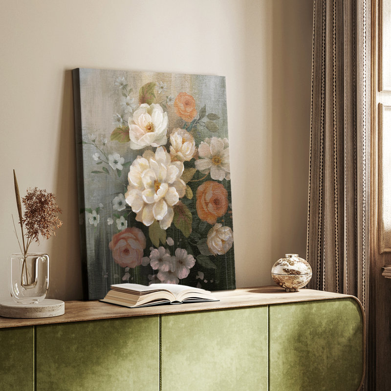 Moody Blooms - galerie Cavas sur mesure, H 18 po x l 12 po