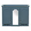 Armoire de rangement murale à miroir avec tablettes réglables-384864340