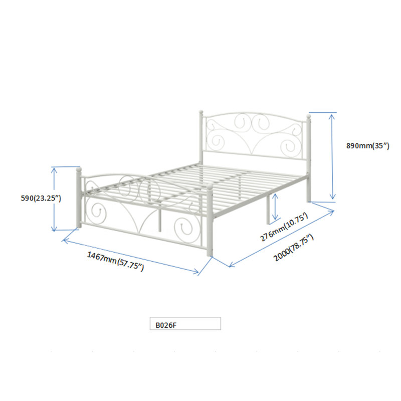 FULL  METAL BED