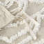 Ensemble de housse de couette 3 pièces très grand / très grand taupe. 100% coton pour un sommeil de rêve. Chenille médaillon. 2 taies décoratives assorties. . Serenity lavable - taupe Attrait. Snugness. Détail. Chaleur à la machine-122450269-122450273