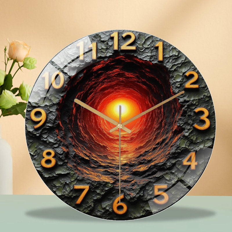 Horloge murale Volcanic Sunset