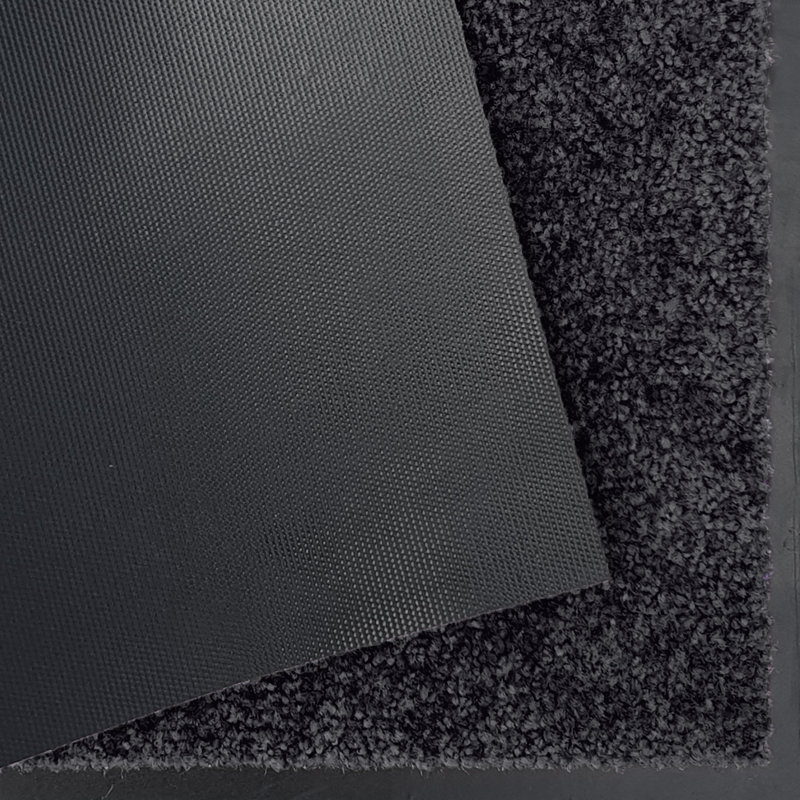 Wash & Clean Doormat, 40cm W x 60cm L, Black