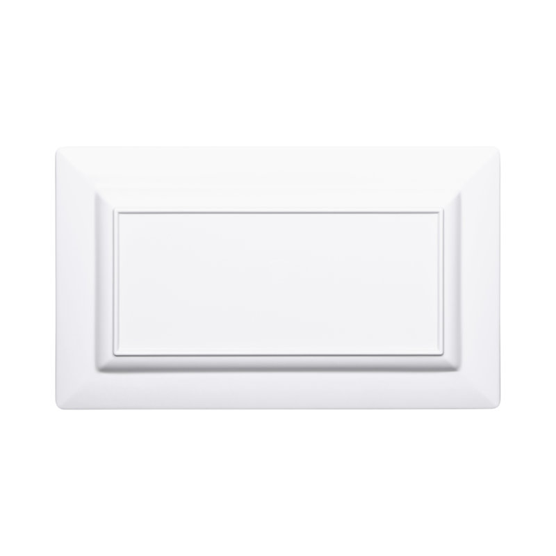 Plateau en mélamine Stratus, Blanc, H 0,88 po x l 13,5 po x P 8,5 po