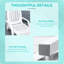 Chaise longue sur roulettes Outsunny