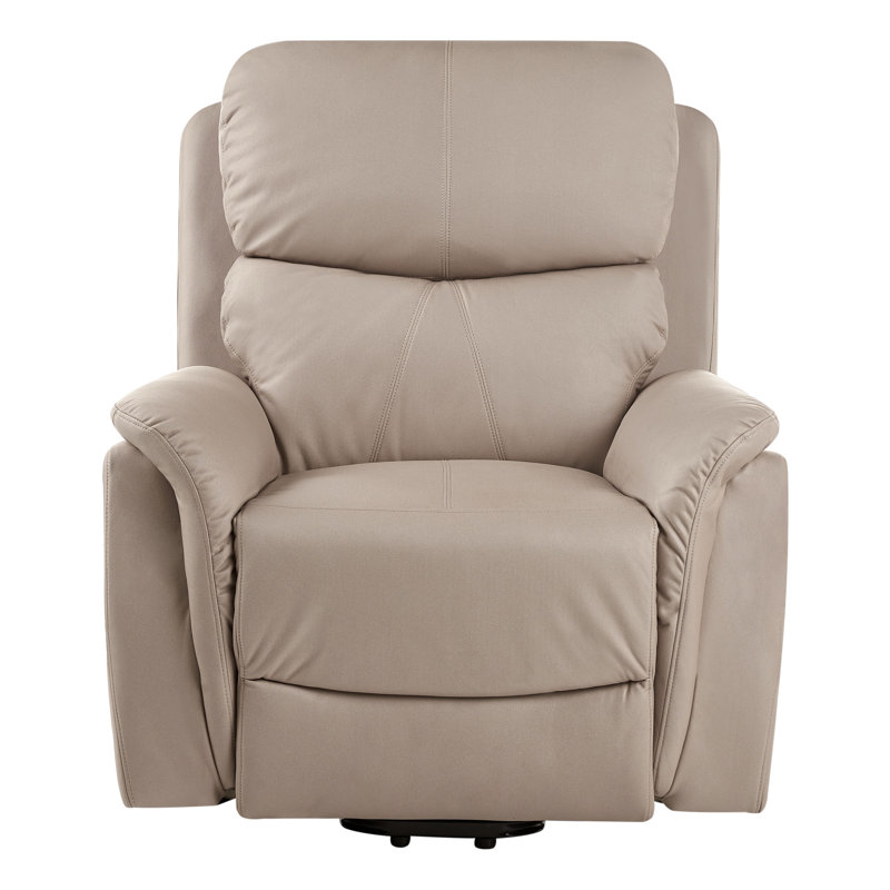 85cm Wide Lift Assist Standard Recliner with Massager, Glorie Taupe