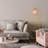 Jacobson Arched Ribbed Glass Floor Lamp-1119333172