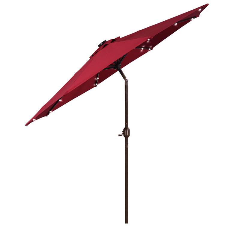  Parasol de marché 9 pi, Rouge, H 90,6 po x l 108 po x P 108 po