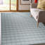 Tapis transitionnel classique gris en laine tissé à plat à la main-1938248451