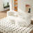 Evren Boneless Modern Minimalist Compression Convertible Floor Sofa Bed with Pillows-124301690-124301688