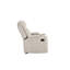 Fauteuil inclinable oscillant en chenille gris clair Galya