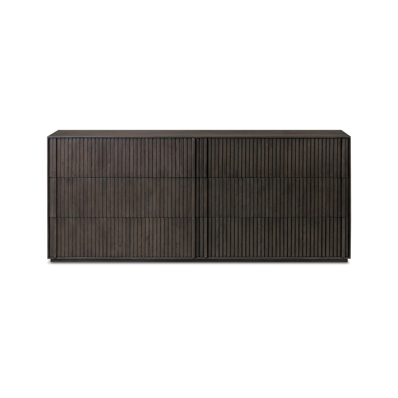 Leo 6 - Drawer Dresser, Smoked Black
