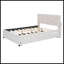 Lit plateforme double tapissier