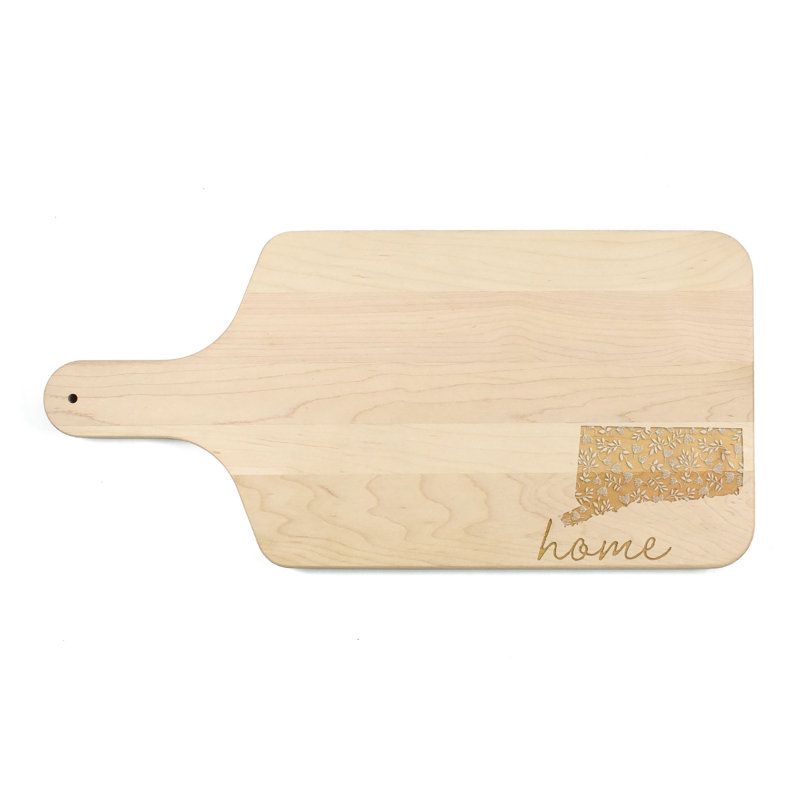 Floral Home State - Connecticut Cutting Board