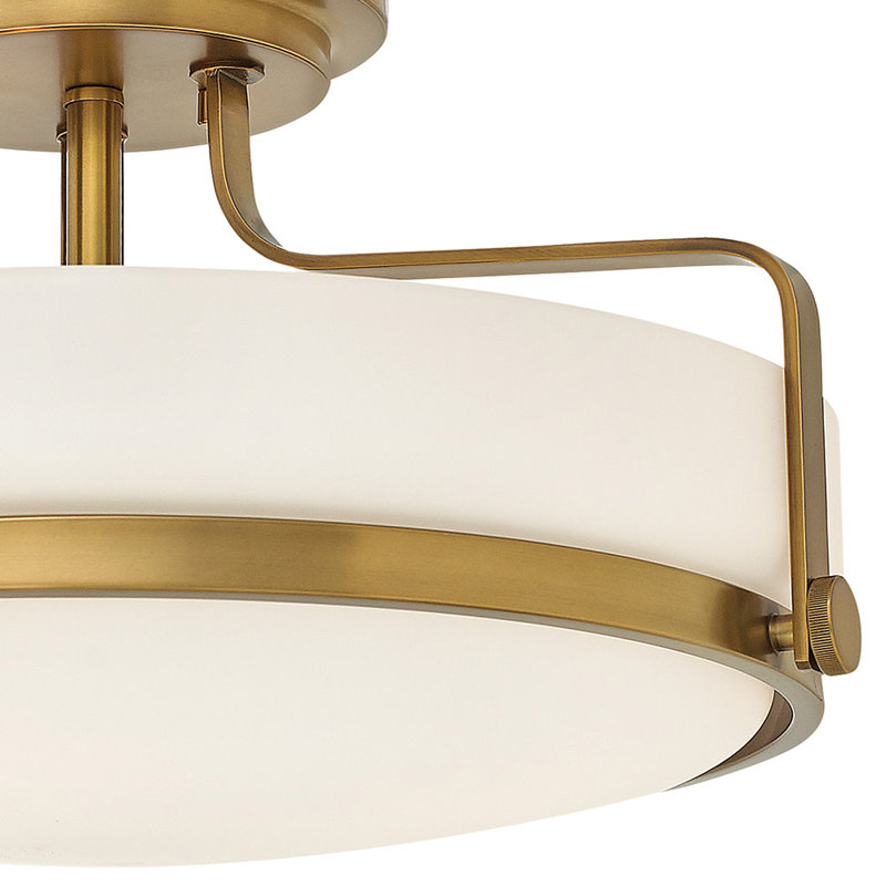 Harper 3-Light 18" Simple Bowl Semi Flush Mount