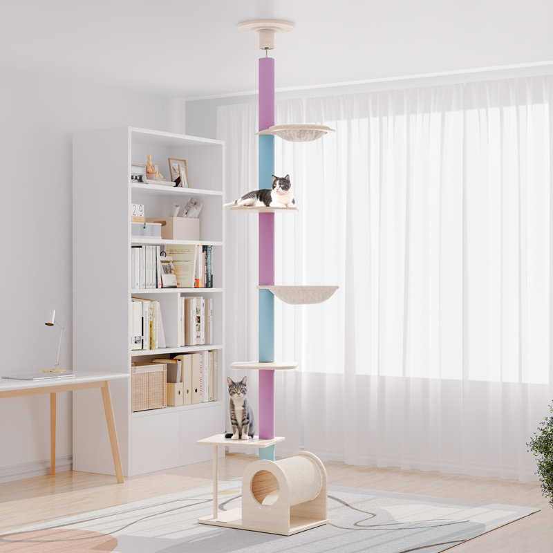 101.6"-112.8" Floor to Ceiling Cat Tree