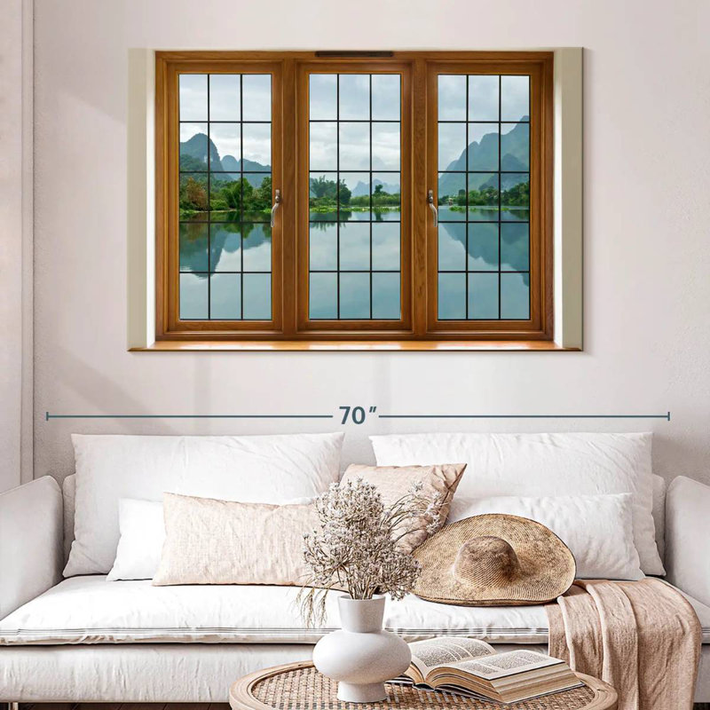 Lilie Window Pane, 24" H x 36" W