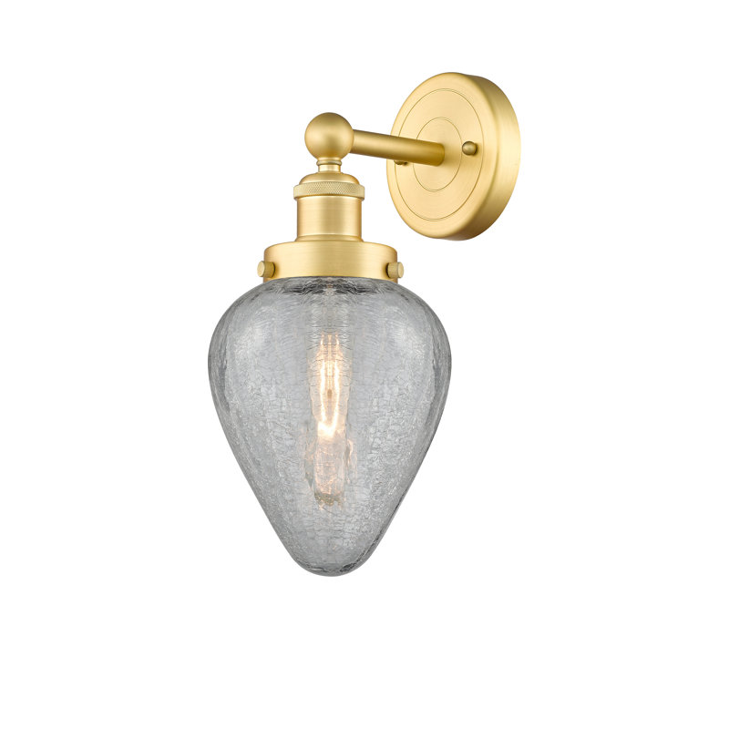 Carbonville Armed Sconce, Satin Gold