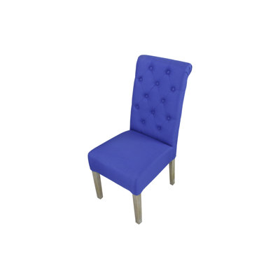 Wotring 19'' H Tufted Linen Upholstered Dining Chair