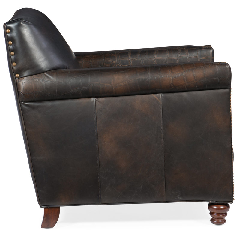 CC Potter Club Chair, Brown, Brown, Foam/Polyester