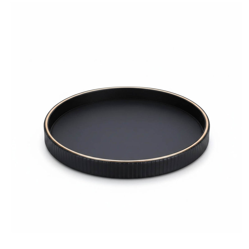Leather Tray, Black