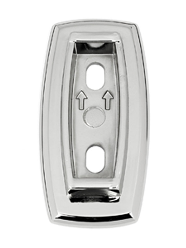 Euro Brass Back Plate, Polished Chrome