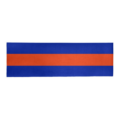 Tapis bleu/orange area