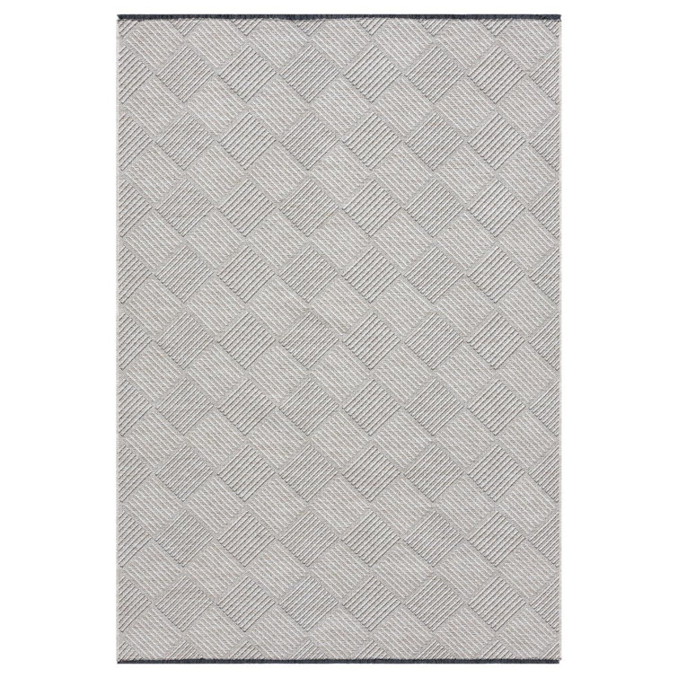 Modern Checkered Non-Slip Washable Area Rug
