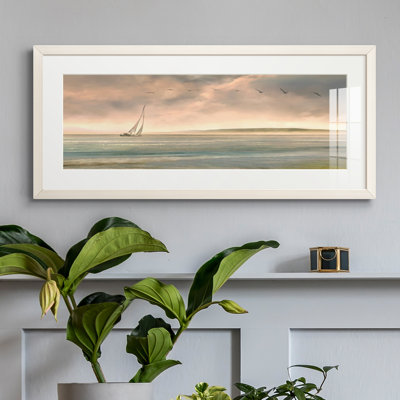 Peinture sur papier encadrée