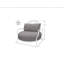 Chaise longue d'extérieur avec coussins Boom