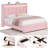 Velvet Upholstered Storage Bed With LED Lights, Storage Platform Bed With 2 Drawer & Charging Station-12362180-12461070