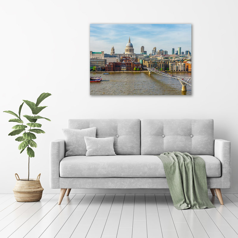 River Thames London - Wrapped Canvas Print