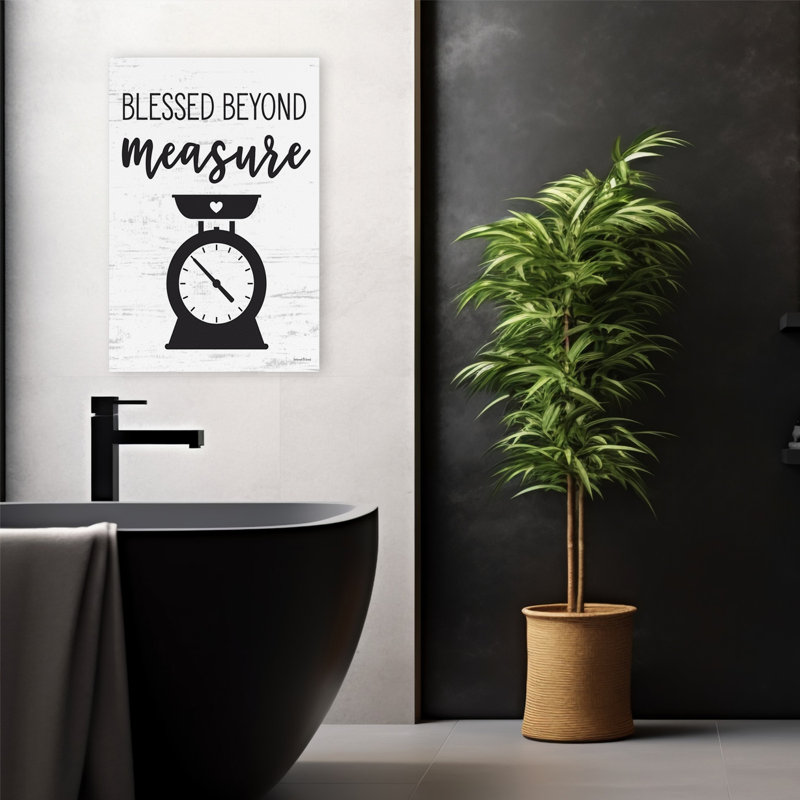 «Blessed Beyond Mesure - Modern Farmhouse, H 16 po x l 24 po