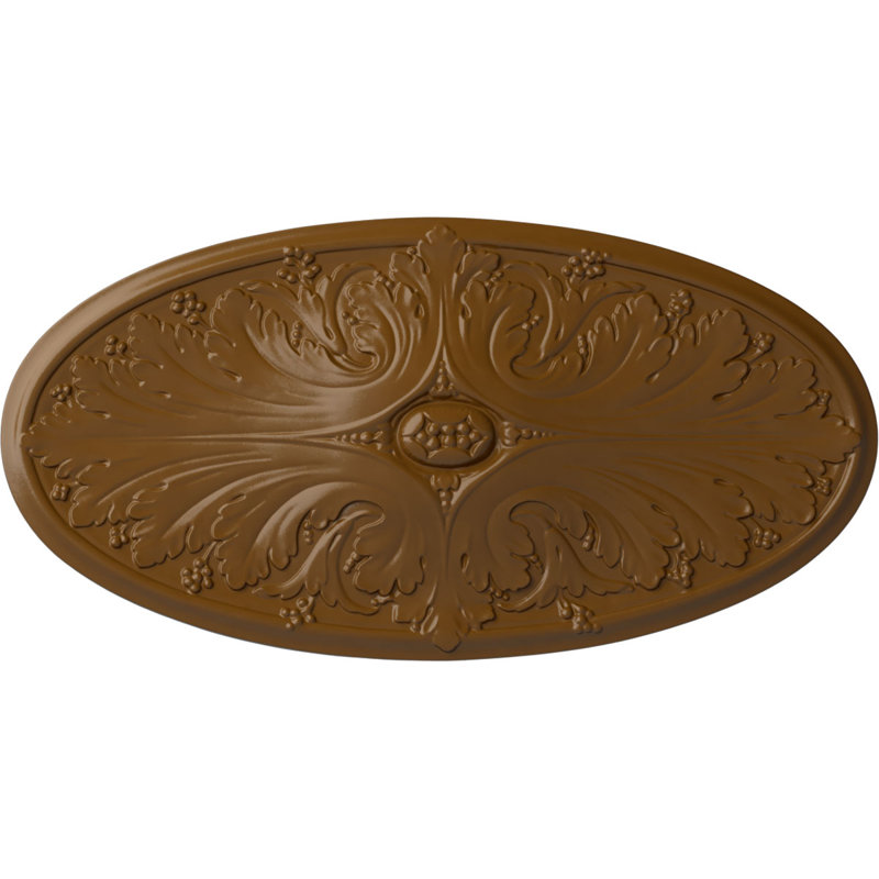 Médaillon de plafond Madrid l 24 3/4 po x H 12 1/2 po x P 1 3/4 po, Topaze fumée