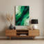 Abstrait couleur champ 9 vert, art mural en métal-321408065